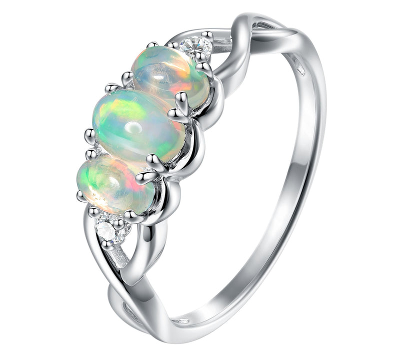 Affinity Gems Multi-Gemstone Infinity Style Ring, Sterling — View 2