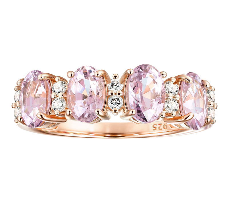 Affinity Gems Oval Cut Multi-Gemstone Band Ring, Sterling — View 5