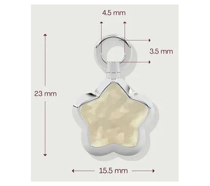 ONI Fine Jewelry Sterling Silver The Milky Dust Charm — View 3