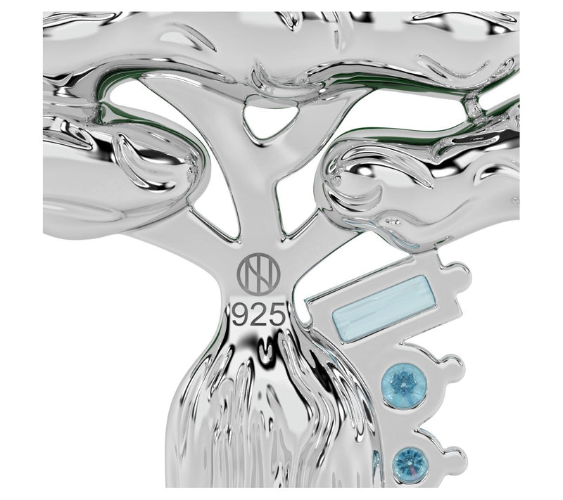 ONI Fine Jewelry Sterling Blue Topaz The Spirited Tree Charm — View 2