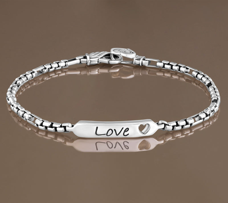 Christian James by Scott Grimes Sterling Silver Message Luciano Bracelet 9.0g — View 7