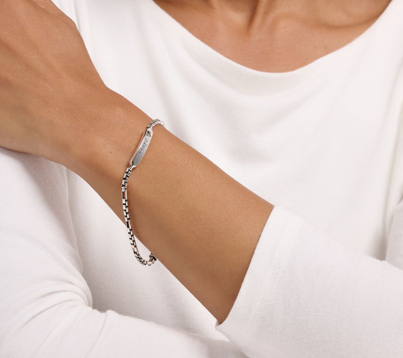 Christian James by Scott Grimes Sterling Silver Message Luciano Bracelet 9.0g — View 9