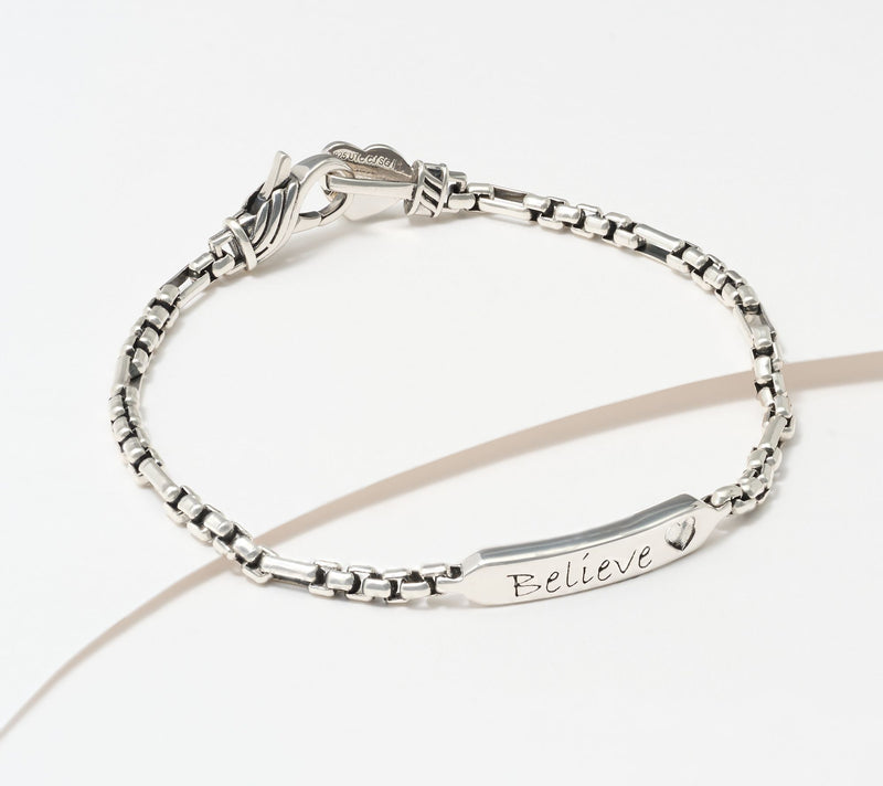 Christian James by Scott Grimes Sterling Silver Message Luciano Bracelet 9.0g — Main view