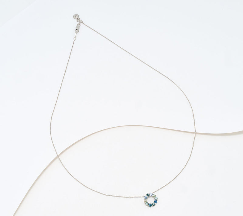 Gem Discoverer Montana Sapphire Choice of Symbol Necklace, 14K — View 2