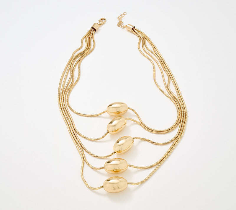 Denim & Co. Layered Chain Necklace — View 2