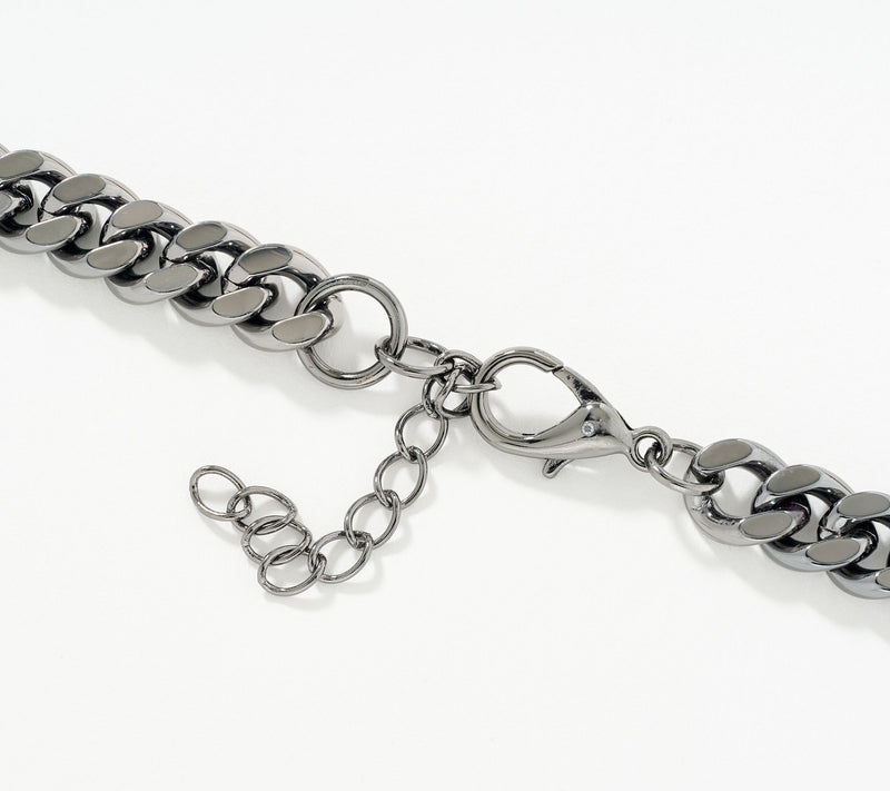 Denim & Co. Simulated Gemstone Necklace — View 3