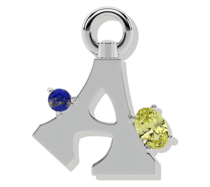 ONI Fine Jewelry Sterling Silver Amare Letter Charm — Main view