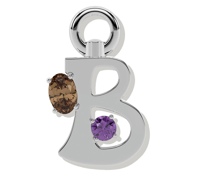 ONI Fine Jewelry Sterling Silver Amare Letter Charm — View 36
