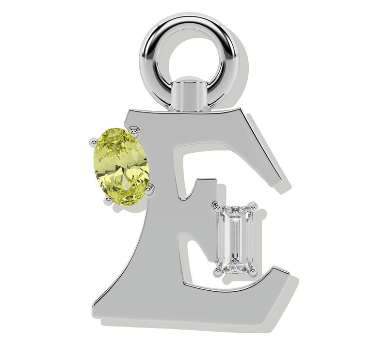 ONI Fine Jewelry Sterling Silver Amare Letter Charm — View 5