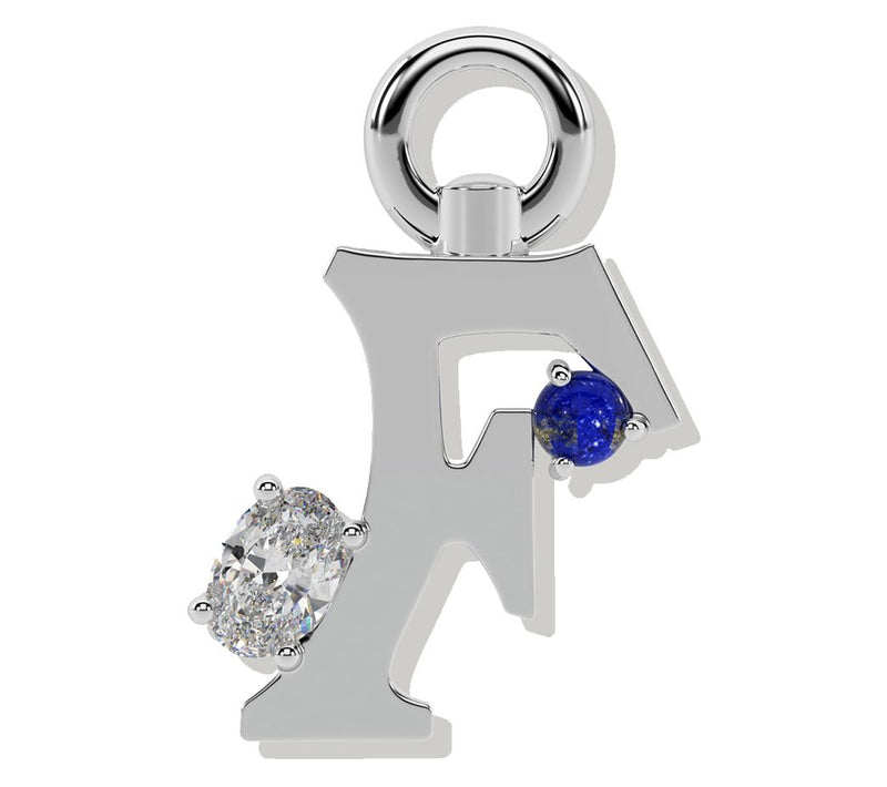 ONI Fine Jewelry Sterling Silver Amare Letter Charm — View 6