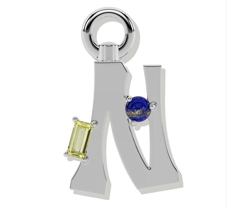 ONI Fine Jewelry Sterling Silver Amare Letter Charm — View 48