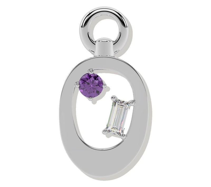 ONI Fine Jewelry Sterling Silver Amare Letter Charm — View 15