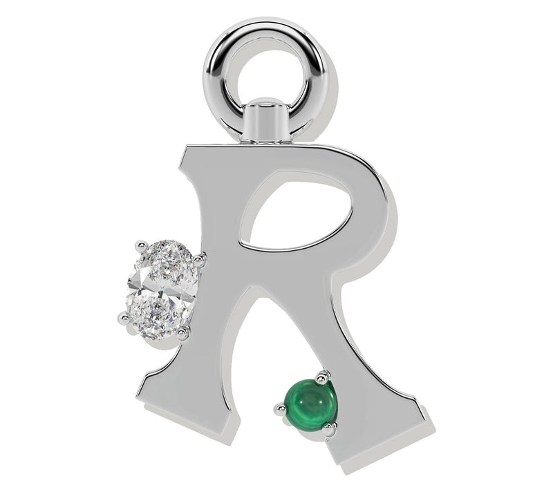 ONI Fine Jewelry Sterling Silver Amare Letter Charm — View 52