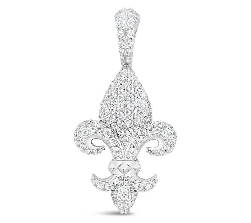 Margo Manhattan Sterling Silver White Topaz Flor Pendant — Main view