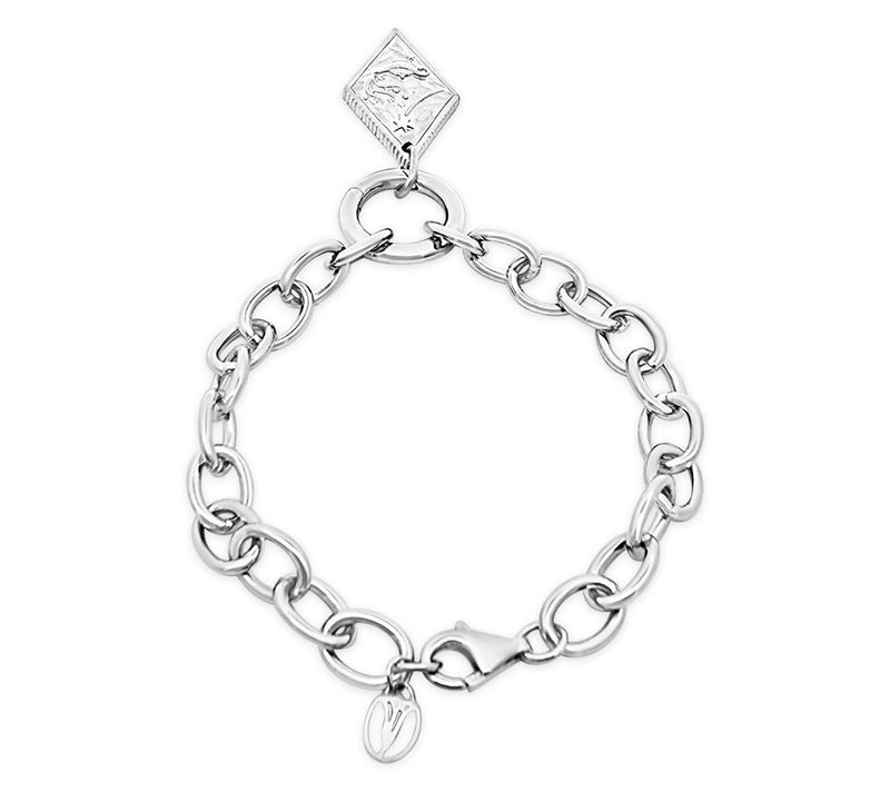 Goddaughters Sterling Dream Achieve Believe Wish Bracelet — View 2