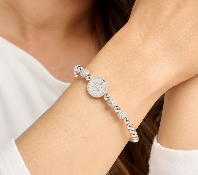 Diamonique x Kathy Levine Dream Girl Stretch Bracelet, Sterl — View 3