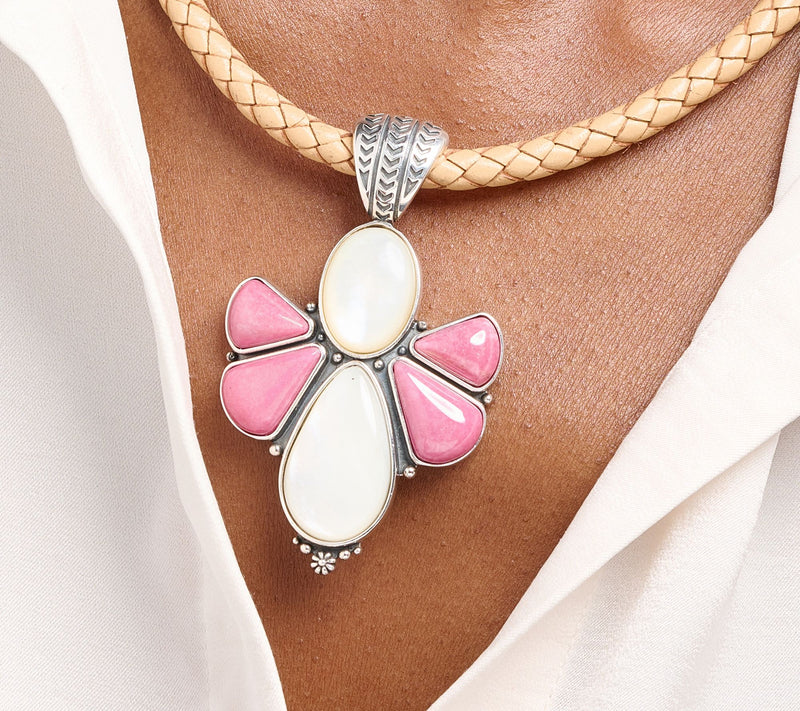 American West Sterling Silver Gemstone Angel Enhancer — View 3