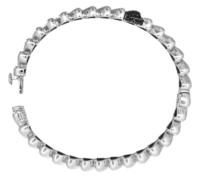 Margo Manhattan Sterling Black Spinel Rendez Vous Bangle — View 4