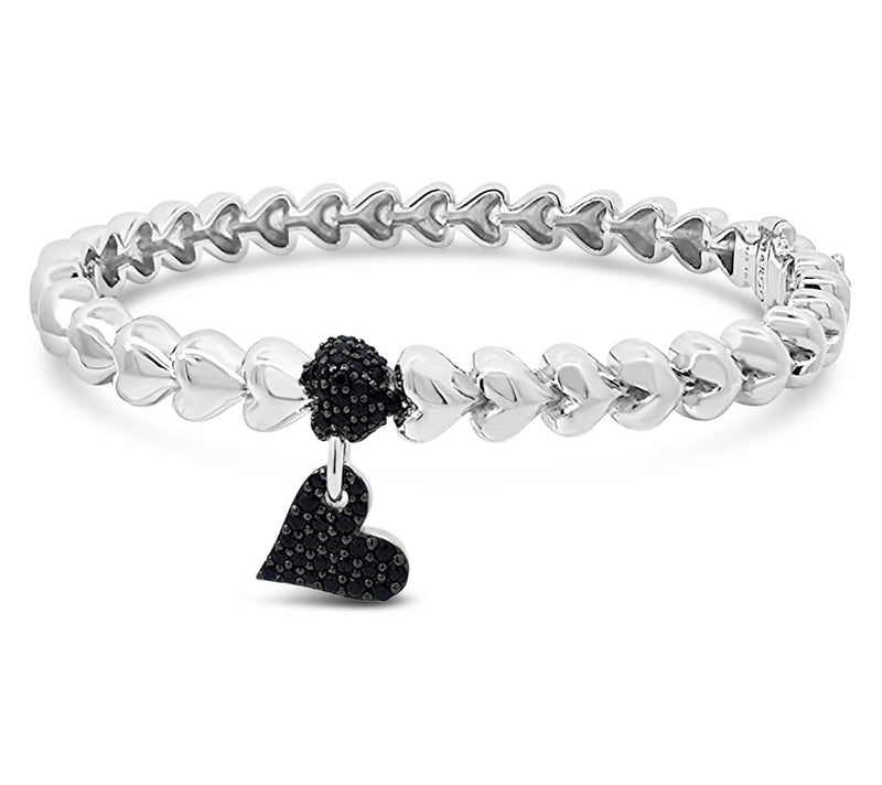 Margo Manhattan Sterling Black Spinel Rendez Vous Bangle — Main view