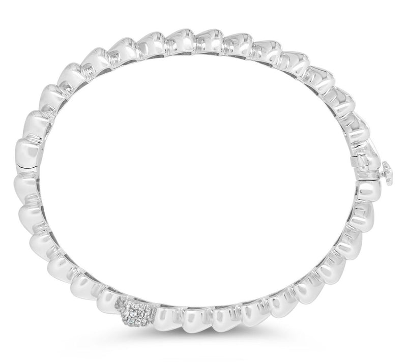 Margo Manhattan Sterling White Topaz Rendez VouBangle — View 3