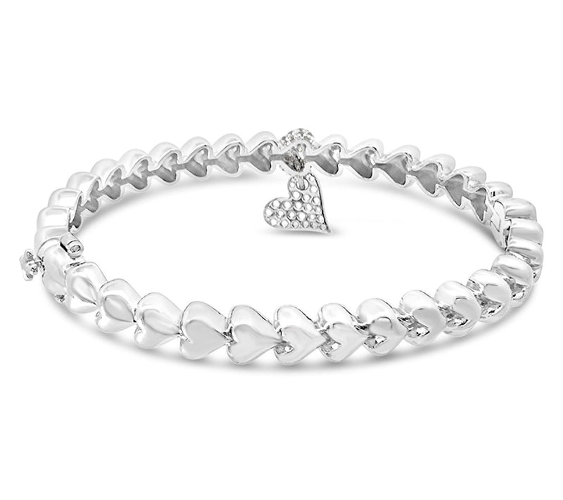 Margo Manhattan Sterling White Topaz Rendez VouBangle — View 2