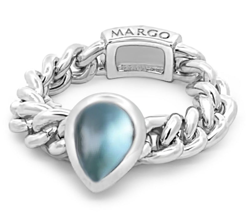 Margo Manhattan Sterling Silver Blue Topaz RaynRing — Main view