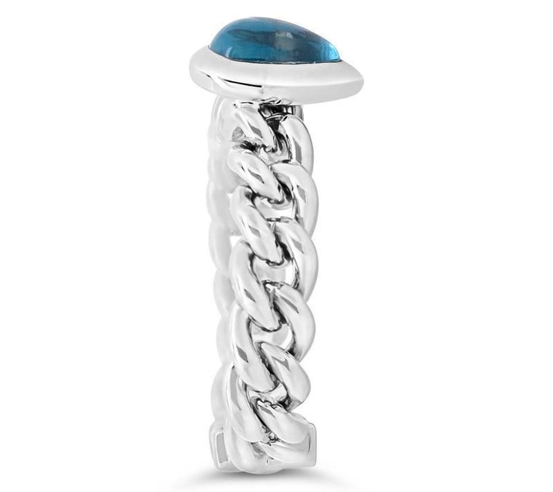 Margo Manhattan Sterling Silver Blue Topaz RaynRing — View 2