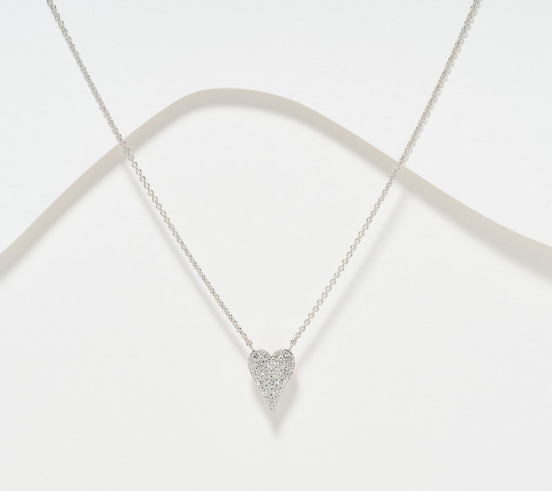 JEN by Jennifer Miller Lab Grown Diamond 0.50ct Heart Necklace — View 11