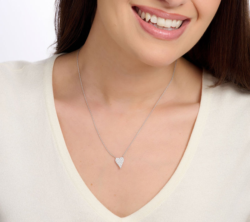 JEN by Jennifer Miller Lab Grown Diamond 0.50ct Heart Necklace — View 7