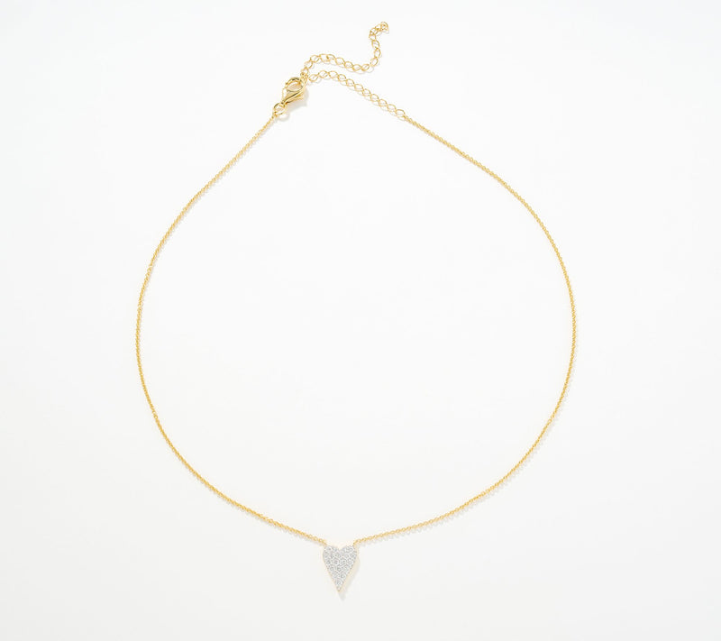 JEN by Jennifer Miller Lab Grown Diamond 0.50ct Heart Necklace — View 2