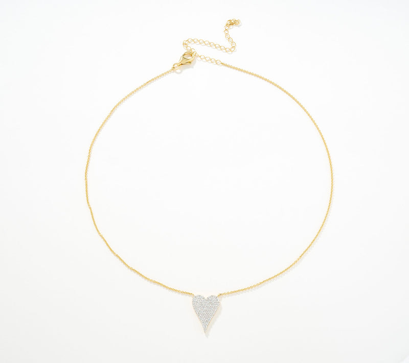 JEN by Jennifer Miller Lab Grown Diamond 1.00ct Heart Necklace — View 2