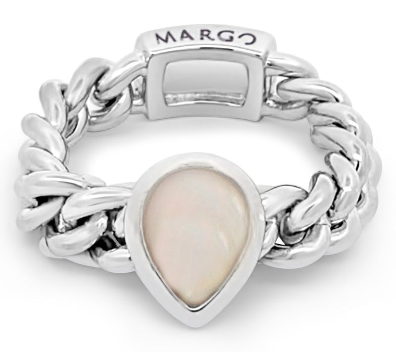 Margo Manhattan Sterling Silver Opal Rayn Ring — Main view