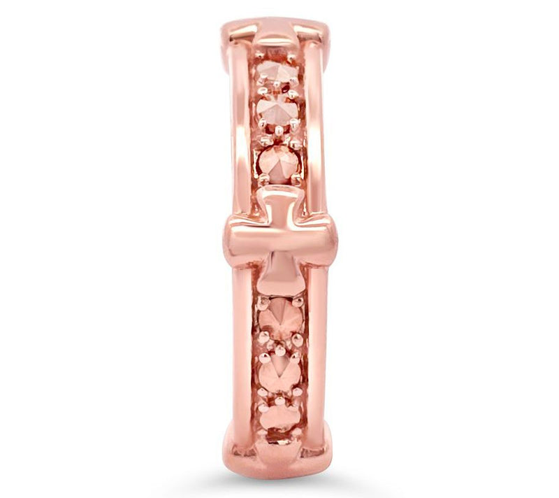 Dallas Prince 14K Gold Clad Marcasite Unity Cross Ring — View 5