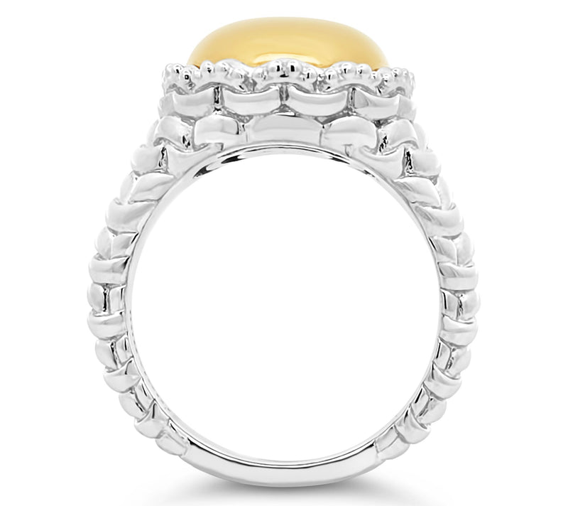 Tiffany Kay Studio Two-Tone Sterling Silver Purl-Knit Ring — View 2