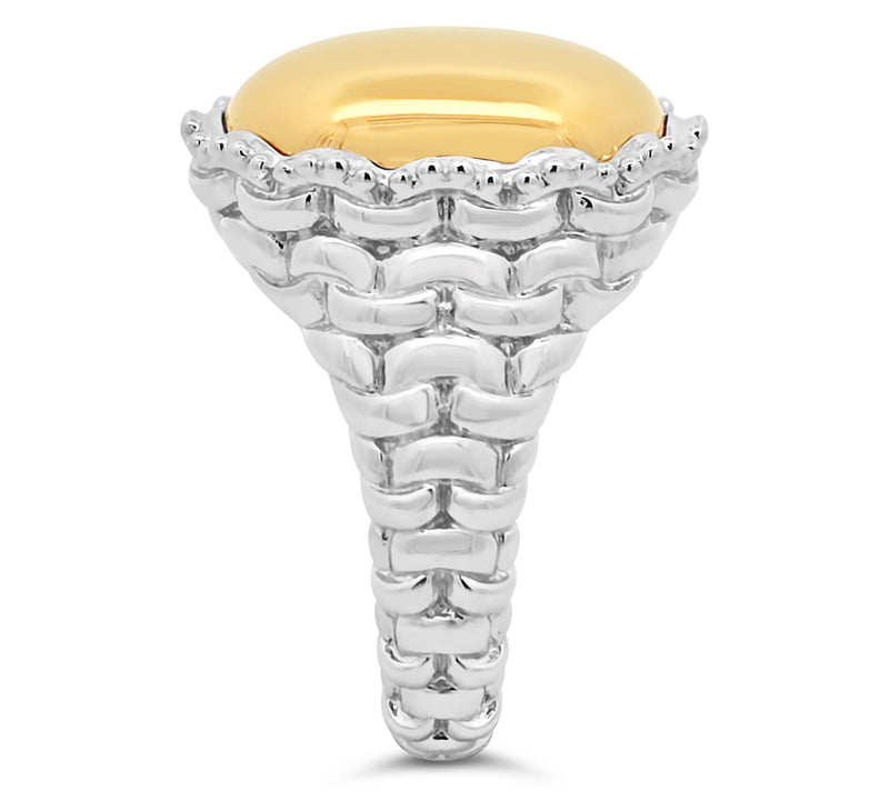 Tiffany Kay Studio Two-Tone Sterling Silver Purl-Knit Ring — View 3