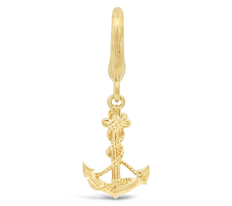 Ariva 18K Gold Clad Anchor Charm — View 12