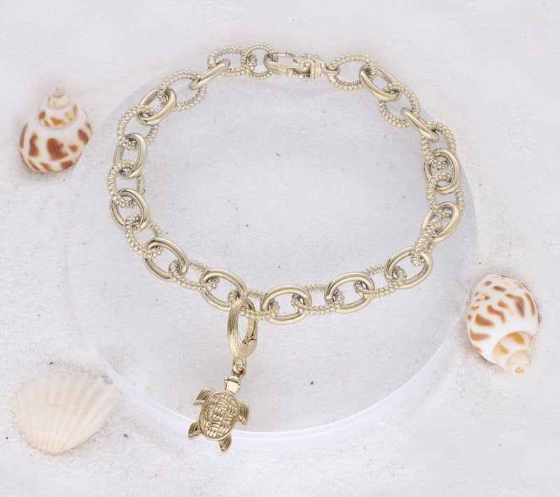 Ariva 18K Gold Clad Turtle Charm — View 5