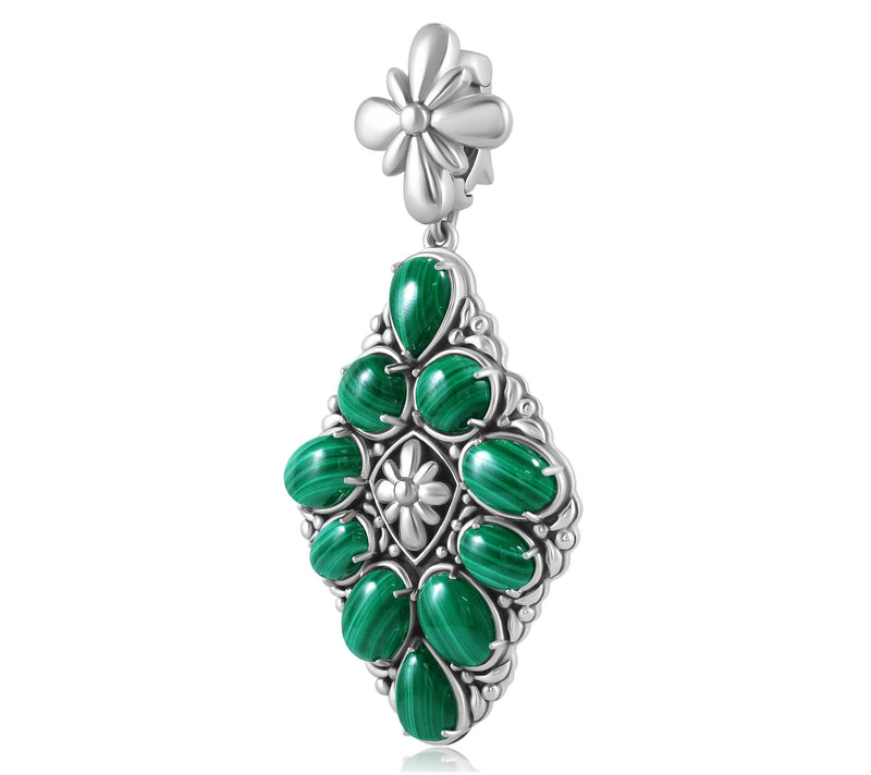 American West S terling Gemston e Diamond Shape Enhancer Enhancer — View 5