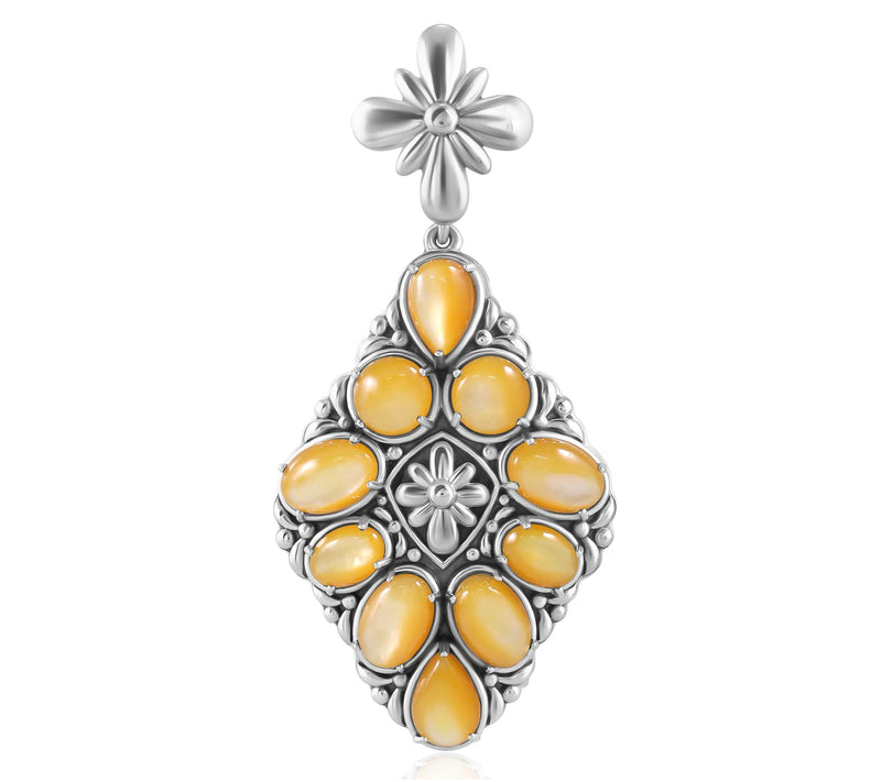 American West S terling Gemston e Diamond Shape Enhancer Enhancer — View 14