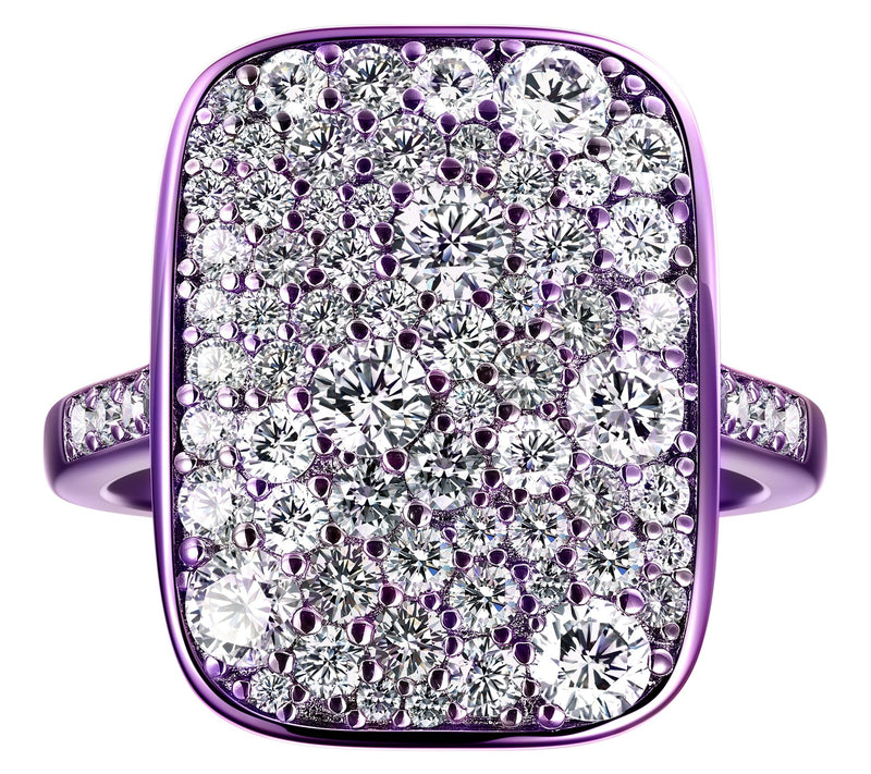 Diamonique x Jennifer Miller Pave Cobblestone Ring, Sterling — View 8
