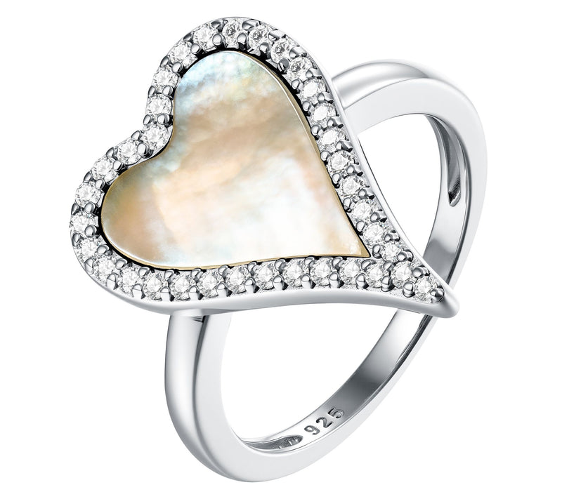 JEN by Jennifer Miller Gemstone Halo Heart Ring, Sterling — View 2