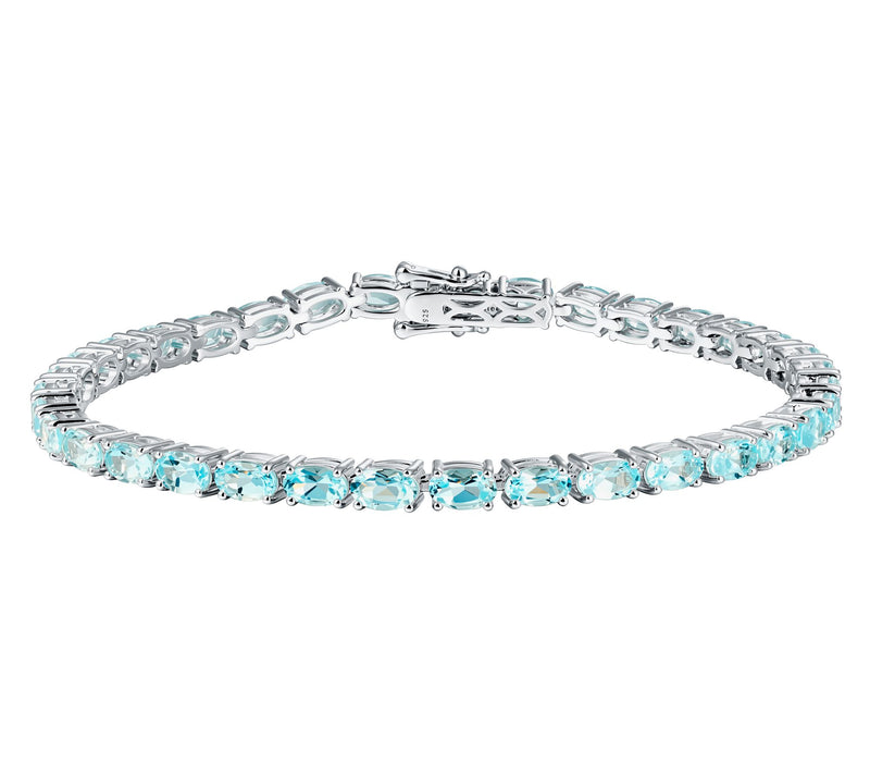 JEN by Jennifer Miller Oval Gemstone Tennis Bracelet, Sterling — View 10