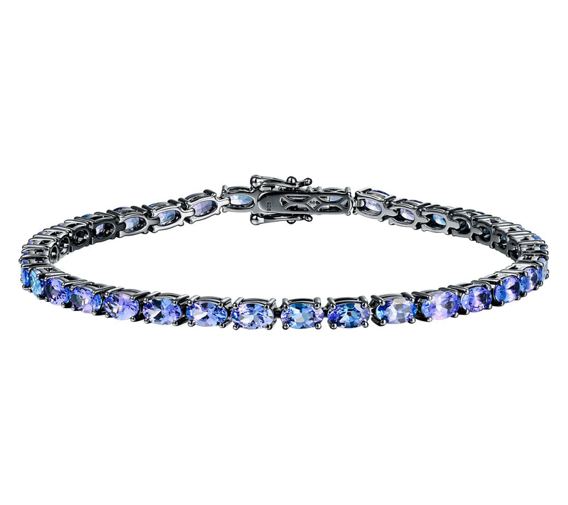 JEN by Jennifer Miller Oval Gemstone Tennis Bracelet, Sterling — View 11