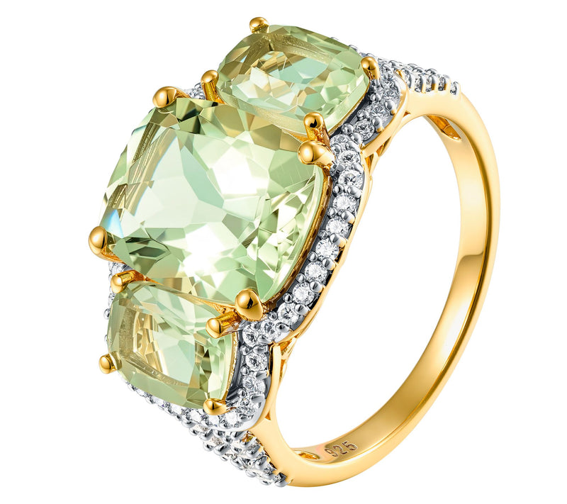 JEN by Jennifer Miller Gemstone Cocktail Ring,14K Plated — View 2