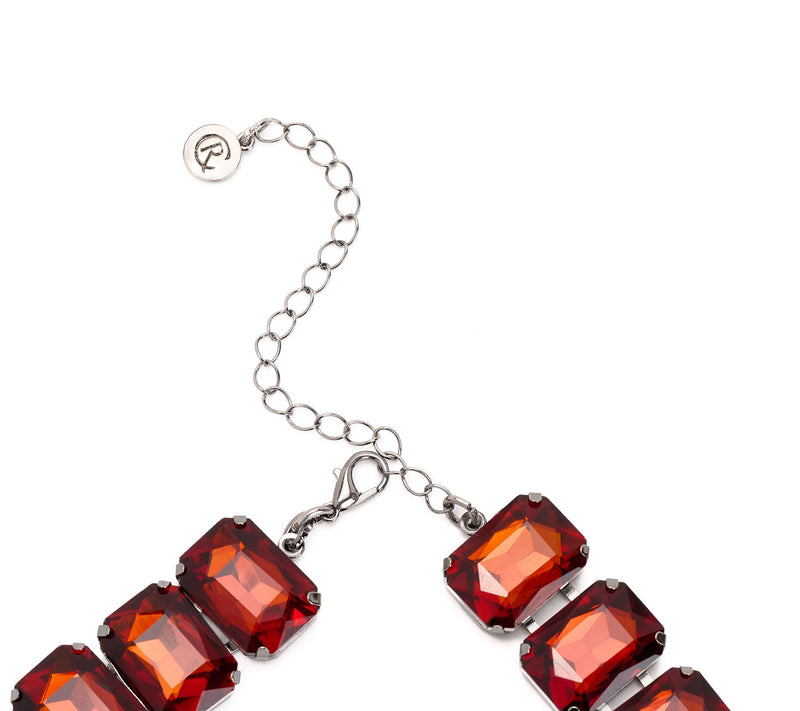 Carla Rockmore Collection Octagon Cut Jewel Necklace — View 3