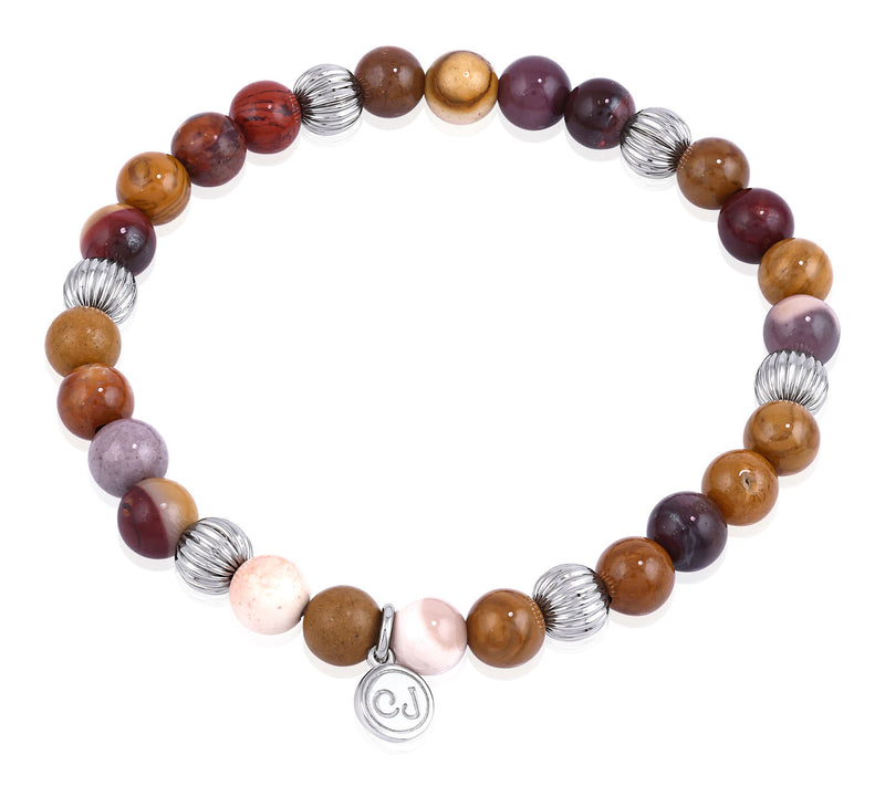 Christian James by Scott Grimes Sterling Stretch Bead Bracelet — View 19