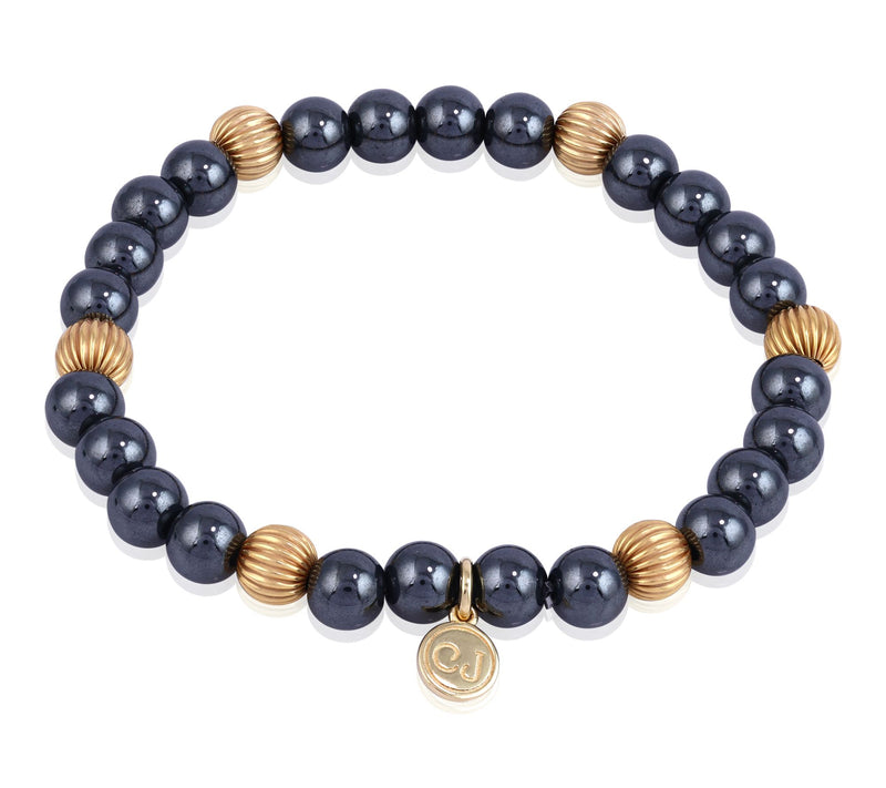 Christian James by Scott Grimes 14K Clad Stretch Bead Bracelet — View 14