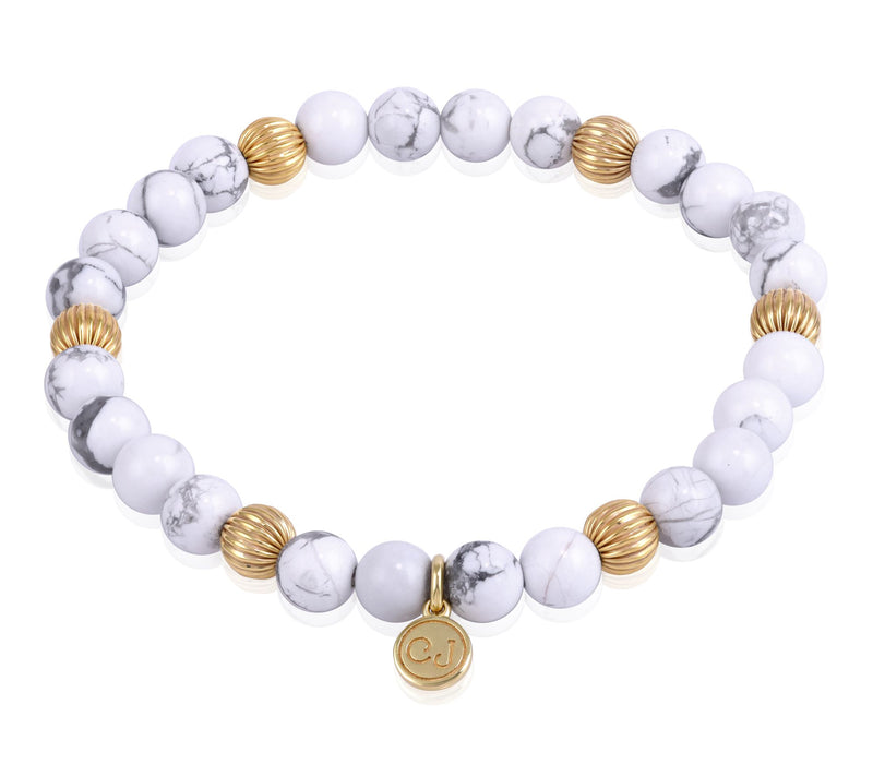 Christian James by Scott Grimes 14K Clad Stretch Bead Bracelet — View 17