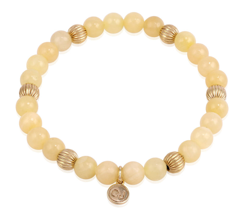 Christian James by Scott Grimes 14K Clad Stretch Bead Bracelet — View 18