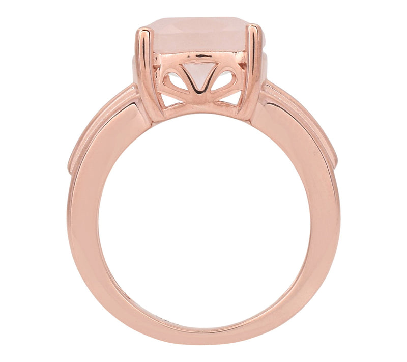 Affinity Gems Solitaire Cushion Gemstone Ring,14K Gold Plated — View 5
